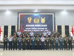 Pangdam XII/Tpr Pimpin Sidang Tingkat Penerimaan Calon Taruna Akademi