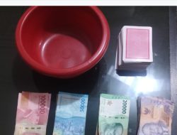 Komitmen brantas Judi 4 orang Pemain Ditangkap
