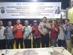 Cegah Aksi Geng Motor dan Tawuran, Polsek Tanjung Morawa gelar Musyawarah dan Mufakat Pembentukan Pos Kamling