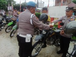 Polsek Jajaran Polresta Deli Serdang Cek Kendaraan Dinas, Pastikan Kendaraan dalam Keadaan Prima Jelang Pilkada