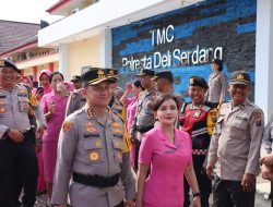 Kapolresta Deli Serdang Pimpin Upacara Pelepasan Purna Bakti Personel Polresta Deli Serdang