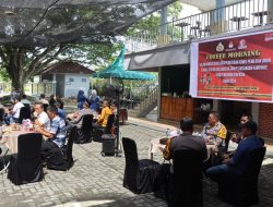 Polresta Deli Serdang hadiri Coffe Morning sosialisasi Peraturan KPU, Tata kelola Logistik dan Pelaksanaan Kampanye Pilkada 2024