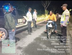 Patroli Blue Light Polresta Deli Serdang Sisir Jalur Rawan Kriminalitas