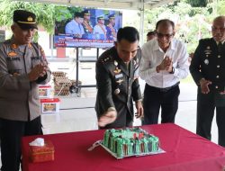 Perkuat Sinergitas TNI-Polri, Polresta Deli Serdang Beri Surprise HUT Ke-81 TNI